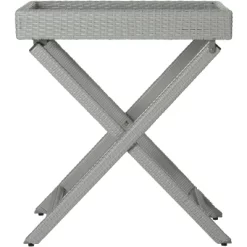 Bardia Patio Folding Tray Table - Safavieh -Safavieh Store GUEST 0129de27 1c17 4b8a 9688 024e1d83ff18