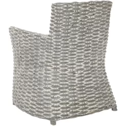 Cabana Rattan Arm Chair - Grey White Wash - Safavieh -Safavieh Store GUEST 0e9bd602 5725 44f6 ad9e 69aca54a46e5