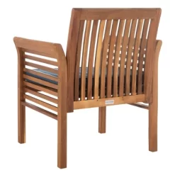 Carson 4pc Outdoor Set - Natural/Navy - Safavieh -Safavieh Store GUEST 10aaa2b3 1c5f 48d9 9522 418d526ef965