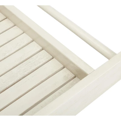 Renzo Indoor/Outdoor Bar Cart - Distressed White - Safavieh 8 Renzo Indoor/Outdoor Bar Cart - Distressed White - Safavieh - Image 8