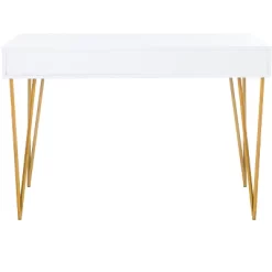 Pine Two Drawer Desk - White/Gold - Safavieh 11 Pine Two Drawer Desk - White/Gold - Safavieh -Safavieh Store GUEST 1fd2895d fd2e 4303 99be fab21751ed58