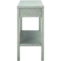 Asa 2 Drawer 1 Shelf Console Table - Turquoise/Antique Gold - Safavieh -Safavieh Store GUEST 2332890a 8f8d 488b 862b 1a51d2363e13