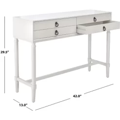 Aliyah 4 Drawer Console Table - Safavieh -Safavieh Store GUEST 290407a1 1c53 45aa aca9 792f2ee8b22b