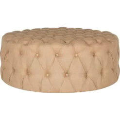 Charlene Tufted Cocktail Ottoman - Safavieh -Safavieh Store GUEST 2f657f4a 9dc2 421a bc04 40120f57193d
