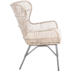 Lenu Rattan Accent Chair W/ Cushion - Grey White Wash/White/ Black - Safavieh 10 Lenu Rattan Accent Chair W/ Cushion - Grey White Wash/White/ Black - Safavieh -Safavieh Store GUEST 344a440a 34a7 4573 a6ee 467a1deb4869