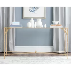 Maurice Console - Gold/Glass - Safavieh