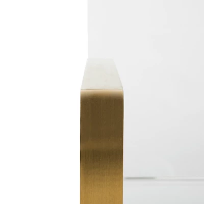 Langston Acrylic Arm Chair - Brass/Clear - Safavieh 6 Langston Acrylic Arm Chair - Brass/Clear - Safavieh - Image 6