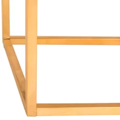 Rowan Contemporary Glam Square Ottoman - Black/Gold - Safavieh -Safavieh Store GUEST 4a529913 bf95 47ac ac6e 29b8d94c8f92