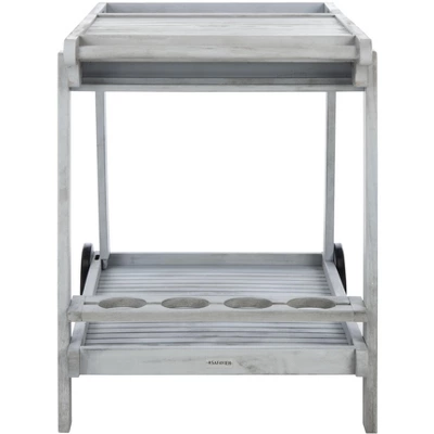 Orland Tea Trolley - Grey - Safavieh 4 Orland Tea Trolley - Grey - Safavieh - Image 4