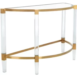 Anabelle Acrylic Console Table - Safavieh -Safavieh Store GUEST 6c0f13af 0951 43d7 ab2e 54add759f36a