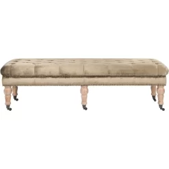 Barney Tufted Bench W/ Brass Nail Heads - Safavieh 13 Barney Tufted Bench W/ Brass Nail Heads - Safavieh -Safavieh Store GUEST 6e3cb60d 1386 465f 9bb7 2825935c1c26
