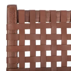 Luna Leather Woven Accent Chair - Safavieh -Safavieh Store GUEST 7270e5a8 98d2 4d23 af37 9cf4a656e513