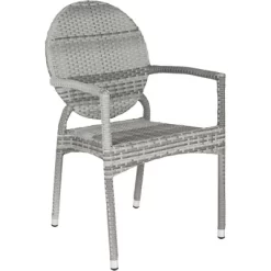 Valdez Indoor Outdoor French Bistro Stacking Arm Chair (Set Of 2) - Grey - Safavieh 7 Valdez Indoor Outdoor French Bistro Stacking Arm Chair (Set Of 2) - Grey - Safavieh -Safavieh Store GUEST 764a558e 34c7 4182 81eb 173246471b5b
