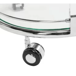 Lennon Acrylic Bar Trolley - Chrome - Safavieh -Safavieh Store GUEST 79a2786e be8e 4f69 9ea0 9241115ecbe1
