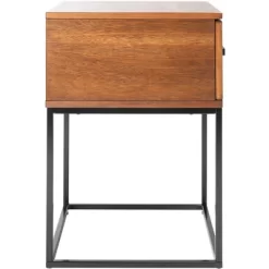 Marquise 1 Drawer Nighstand - Brown - Safavieh -Safavieh Store GUEST 7a033c2e a8b1 4279 abfa 29d097c432ad