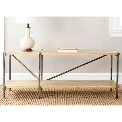 Theodore Console - Natural - Safavieh 1 Theodore Console - Natural - Safavieh