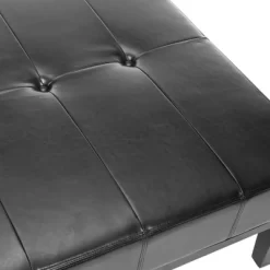 Fulton Large Square Cocktail Ottoman - Black - Safavieh -Safavieh Store GUEST 7ea7d2a5 a183 4d36 adf0 9fe0a7d9ab1c
