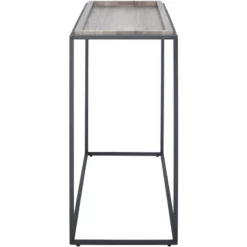 Andey Console Table - Brown/Black - Safavieh -Safavieh Store GUEST 8a828599 0a06 49f3 9741 55fb2d06ba69