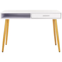 Jorja 1 Drawer 1 Shelf Desk - Safavieh 21 Jorja 1 Drawer 1 Shelf Desk - Safavieh -Safavieh Store GUEST 9a363339 e86b 4a0a 8df5 6018bdd5ba9d