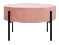 Lisbon Round Cocktail Ottoman - Safavieh -Safavieh Store GUEST 9ba7bdad 76a3 4d47 8df2 15ae4b5dd2a4