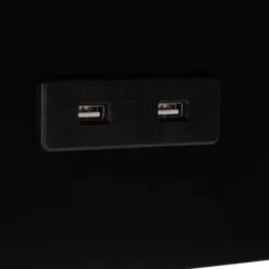 Portland Usb Side Table - Black - Safavieh -Safavieh Store GUEST 9d19b947 4346 4d59 90d4 2c489b3e1dad