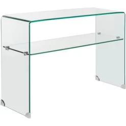 Hollis Console Table - Clear - Safavieh -Safavieh Store GUEST a65dc446 a7e3 442a b688 b5f884ab94a2