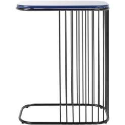 Stafford Side Table - Blue/Black - Safavieh -Safavieh Store GUEST a6944dff 437f 458f 9f5e a197b0200e0f