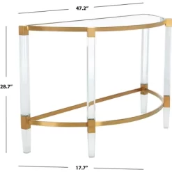 Anabelle Acrylic Console Table - Safavieh -Safavieh Store GUEST b2c52cf4 5092 4ca4 a07b 58c1f06a2b83