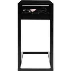 Portland Usb Side Table - Black - Safavieh -Safavieh Store GUEST b51a99ae fcd0 4418 8cf1 979b4512ccf2