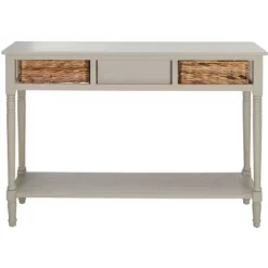 Christa Console Table With Storage - Vintage Grey - Safavieh -Safavieh Store GUEST b6a8613f 495d 4ea6 b1a8 ee2a73d78548