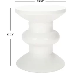 Jiraiya Concrete Accent Stool - Safavieh -Safavieh Store GUEST b7491e05 eaec 4279 89cb 1fc893596006