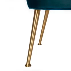 Aimee Velvet Arm Chair - Navy - Safavieh -Safavieh Store GUEST bb9fbe29 5b63 477a afaa 7335a7c686a5