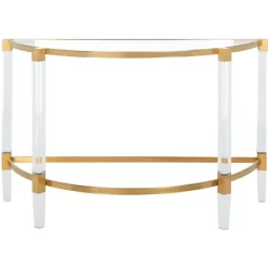 Anabelle Acrylic Console Table - Safavieh -Safavieh Store GUEST be5eef0f 6320 4abc 8b30 f93f240c256c