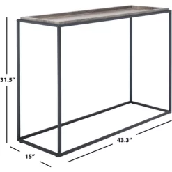 Andey Console Table - Brown/Black - Safavieh -Safavieh Store GUEST c24f9d77 cc74 45fd 97ab f4b74d888088