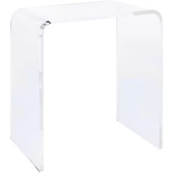 Pryor Acrylic Side Table - Clear - Safavieh -Safavieh Store GUEST c72a182a 5b3a 40bb 91a3 3a7c7bda594a