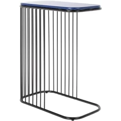 Stafford Side Table - Blue/Black - Safavieh -Safavieh Store GUEST c84d7403 0733 40a0 897b ca559d80a1cc
