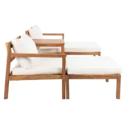 Pratia 5pc Outdoor Set - Natural/Beige - Safavieh -Safavieh Store GUEST c8ed796c ea4a 4459 bc35 ede982d54d46