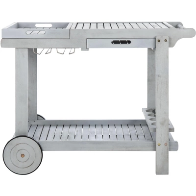 Orland Tea Trolley - Grey - Safavieh 7 Orland Tea Trolley - Grey - Safavieh - Image 7