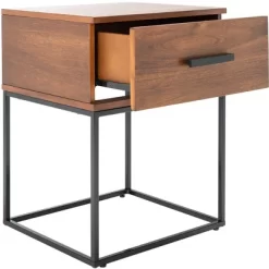 Marquise 1 Drawer Nighstand - Brown - Safavieh -Safavieh Store GUEST e18c7c25 6ab5 4390 a2d9 87a56c10fd5b