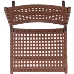 Luna Leather Woven Accent Chair - Safavieh -Safavieh Store GUEST ec49d6ad 954d 4090 b083 b6ef13697348