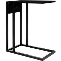 Portland Usb Side Table - Black - Safavieh -Safavieh Store GUEST f3c40c7f 4aaf 47b5 8133 c8d4501ef4e5